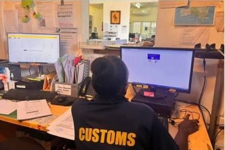 Customs clearance operations at FR8 Logistics, Vanuatu